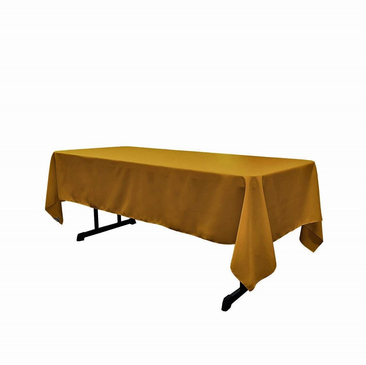 Rectangular Mustard Polyester Tablecloth 60×144 Inch Vibrant Décor for Weddings, Parties & Banquets